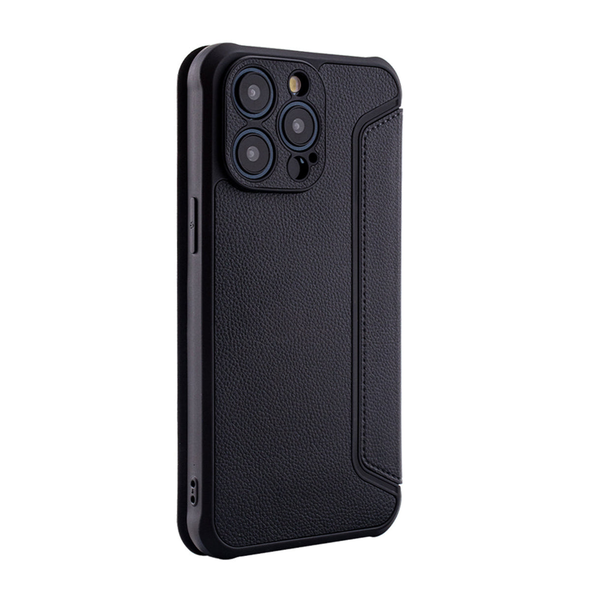 iPhone 15 PRO Compatible Magnetic wallet Leather phone case For Apple iPhone 15 PRO MAX In Black (FC36-IPH15PROMAXBK) - Ultra-Slim Protection by CELL DEMAND