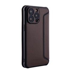 iPhone 15 PRO Compatible Magnetic wallet Leather phone case For Apple iPhone 15 PRO MAX In Brown (FC36-IPH15PROMAXBR) - Durable Protection by CELL DEMAND