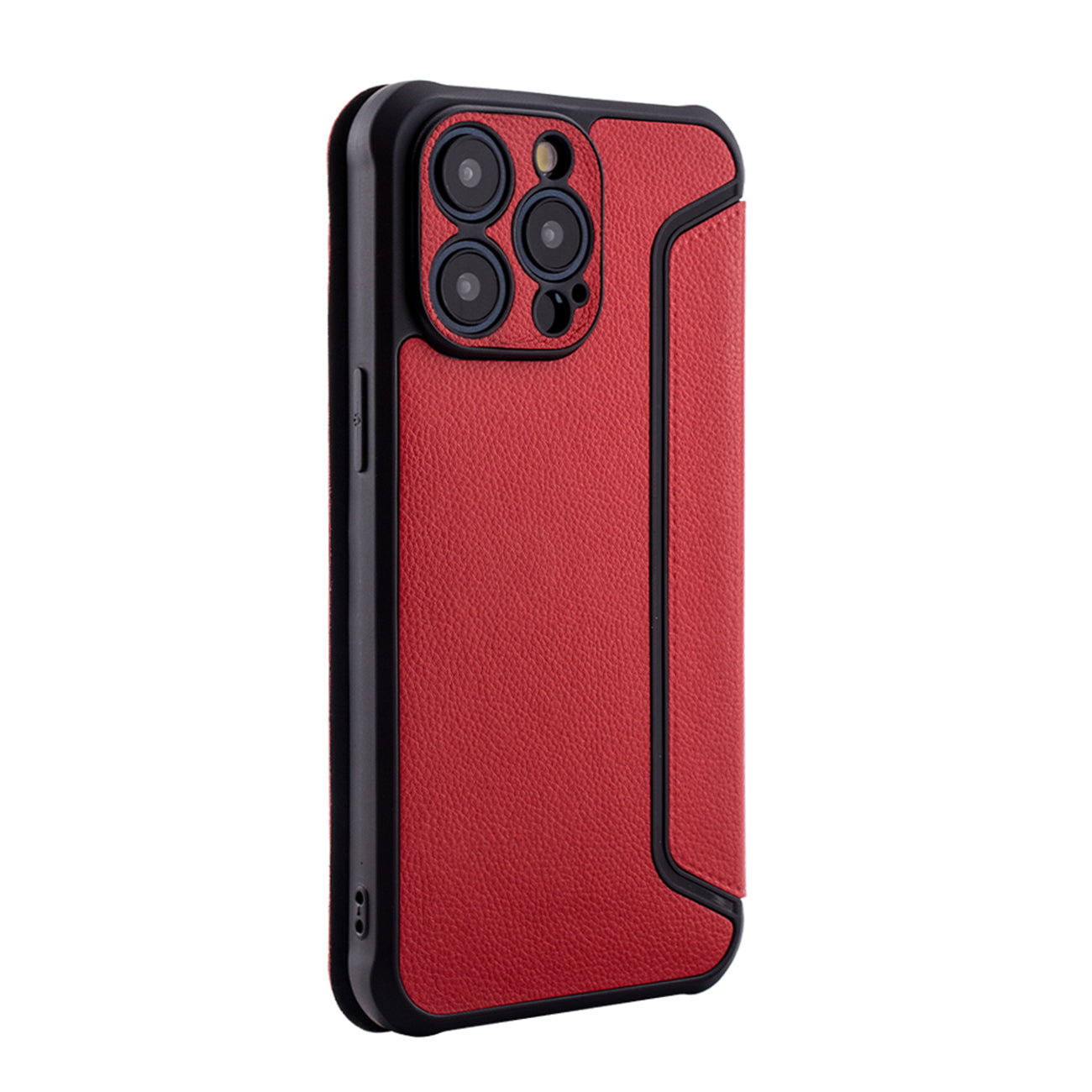 iPhone 15 PRO Compatible Magnetic wallet Leather phone case For Apple iPhone 15 PRO MAX In Red (FC36-IPH15PROMAXRD) - Ultra-Slim Protection by CELL DEMAND