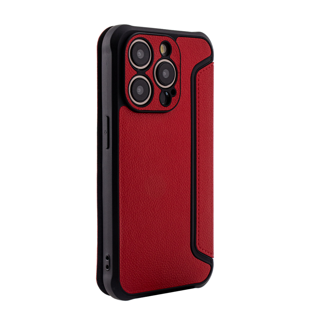iPhone 15 PRO Compatible Magnetic wallet Leather phone case For Apple iPhone 15 PRO In Red (FC36-IPH15PRORD) - Shockproof Protection by CELL DEMAND