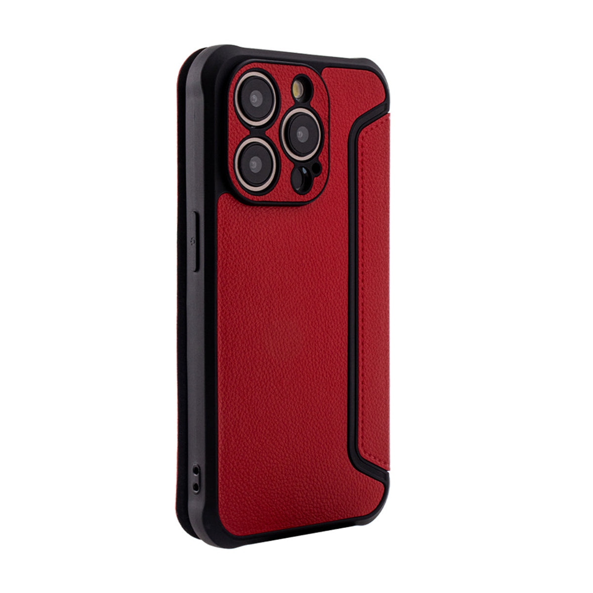 iPhone 15 PRO Compatible Magnetic wallet Leather phone case For Apple iPhone 15 PRO In Red (FC36-IPH15PRORD) - Shockproof Protection by CELL DEMAND