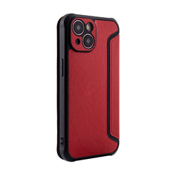iPhone 15  Compatible Magnetic wallet Leather phone case For Apple iPhone 15 In Red (FC36-IPH15RD) - Premium Protection by CELL DEMAND