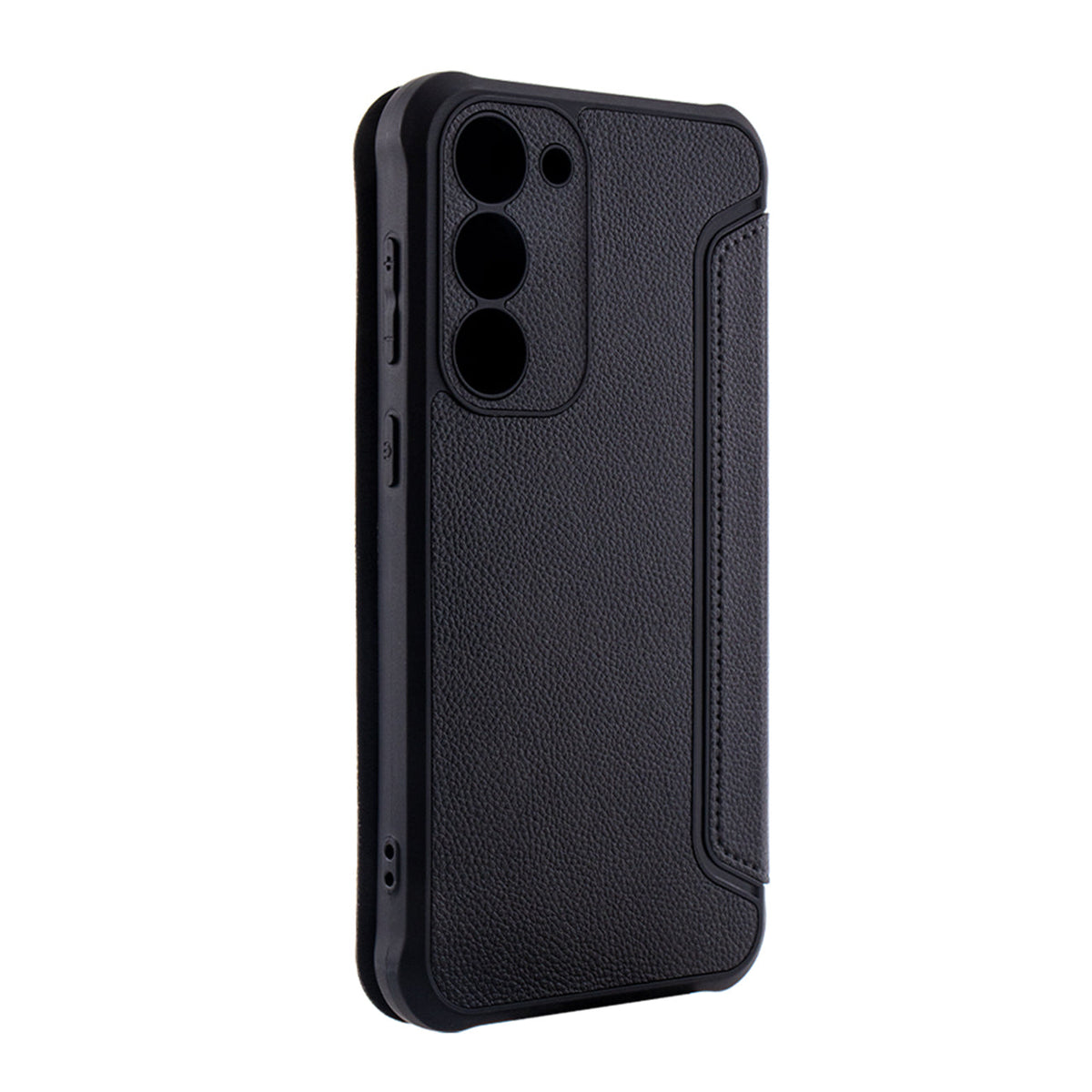 Magnetic wallet Leather phone case For Samsung Galaxy S23 Plus In Black (FC36-SAMS23PBK) - Crystal Clear & Reliable | CELL DEMAND Official