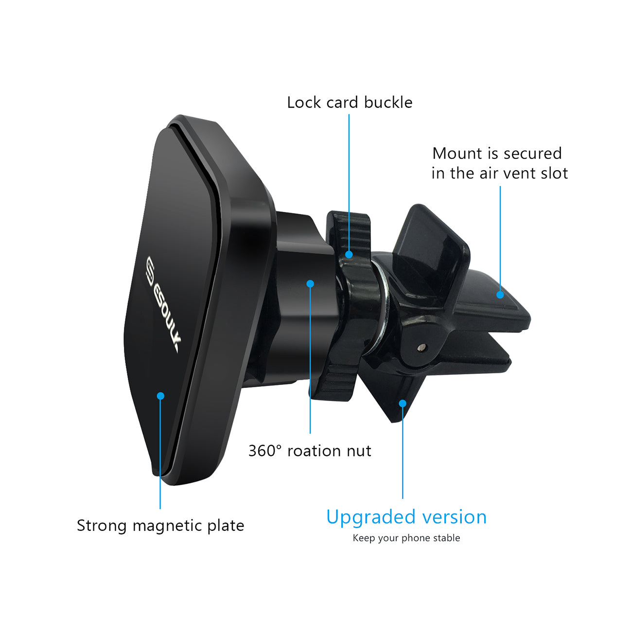 Air Vent Magnet Holder - Ultra-Slim & Reliable | CELL DEMAND Official