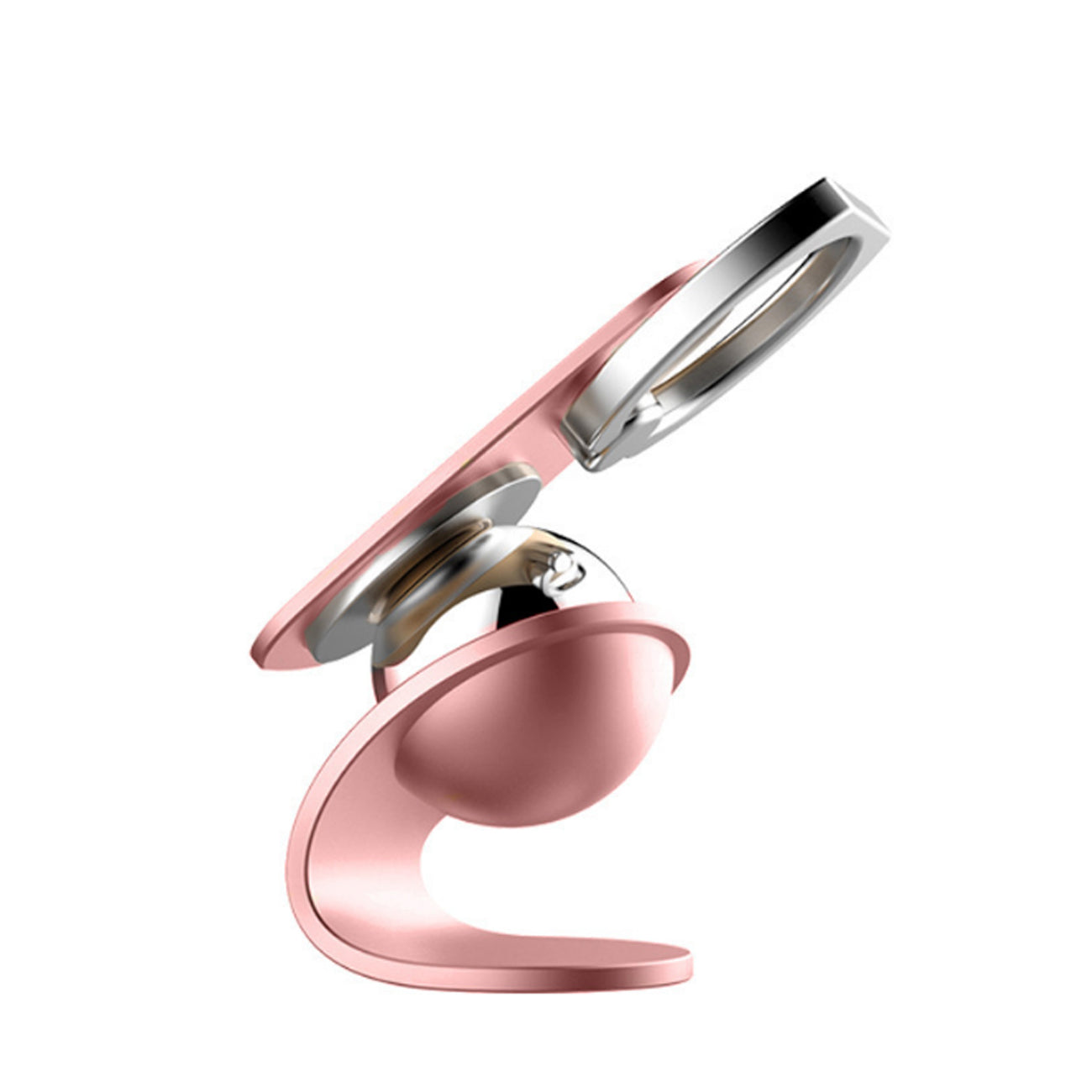 360 Degree Rotating Magnet Car Holder In Rose Gold  (HLD16-GD) - Shockproof & Reliable | CELL DEMAND Official