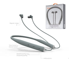 Universal Bluetooth Earphones Gray HSBT1570-UNIGY - Ultra-Slim & Reliable | CELL DEMAND Official