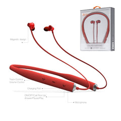Universal Bluetooth Earphones Red HSBT1570-UNIRD - Heavy Duty & Reliable | CELL DEMAND Official