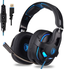 Gaming Headset USB Headset Stereo Over-Ear Gaming Headphones with Microphone EQ Bass Boost Button - Premium & Reliable | CELL DEMAND Official