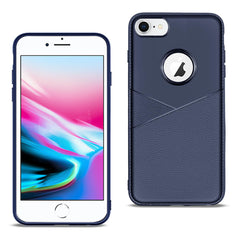 iPhone 7/8/SE2 TPU Leather feel Case Leather Fit Flexible Slim Premium Case in Blue - Ultra-Slim & Reliable | CELL DEMAND Official