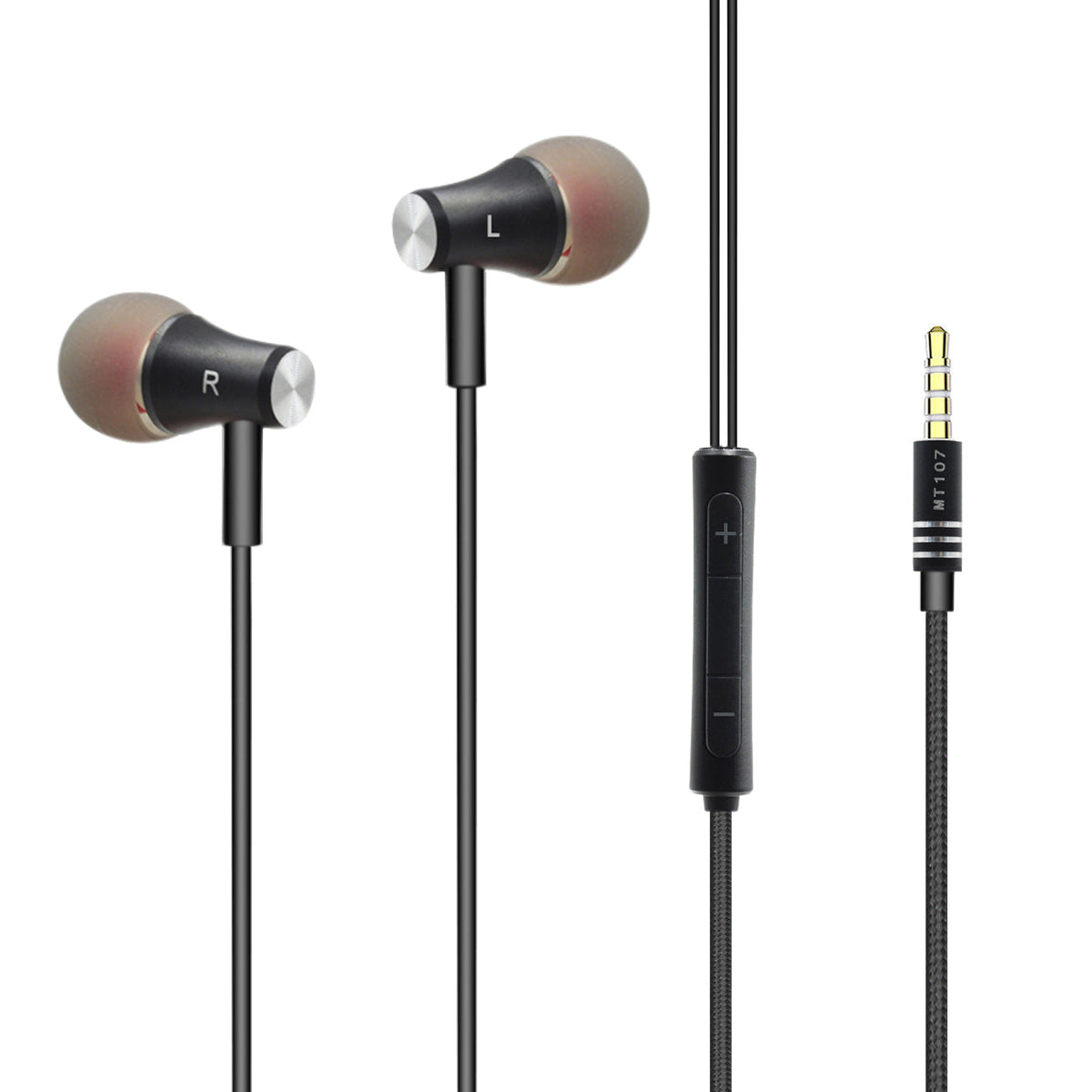 Universal Super Bass Earphones in Black--HS107BK - Crystal Clear & Reliable | CELL DEMAND Official