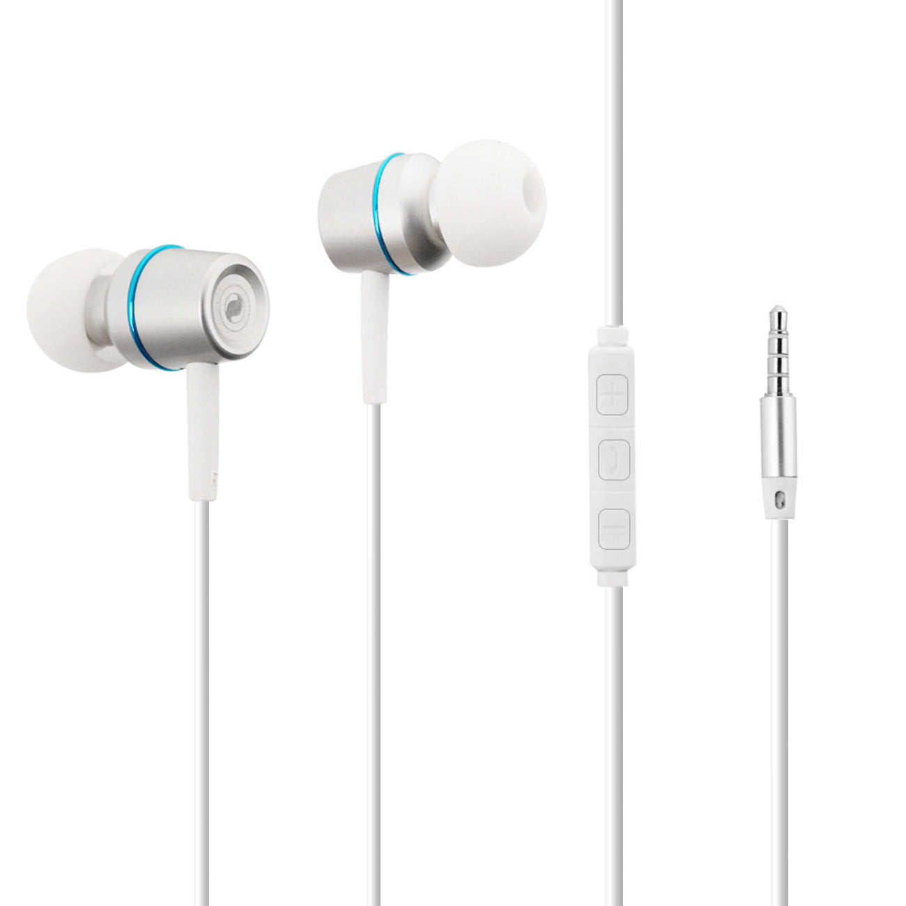 Earphones in Silver-HSM1300SL - Heavy Duty & Reliable | CELL DEMAND Official