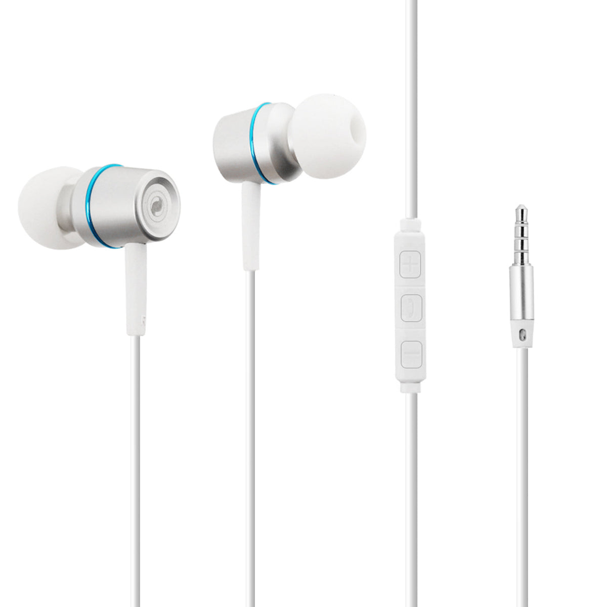 Earphones in Silver-HSM1300SL - Heavy Duty & Reliable | CELL DEMAND Official