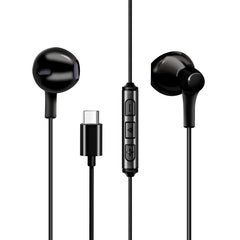 Moisture MT-H212 Earphones For Type C In Black - Crystal Clear & Reliable | CELL DEMAND Official