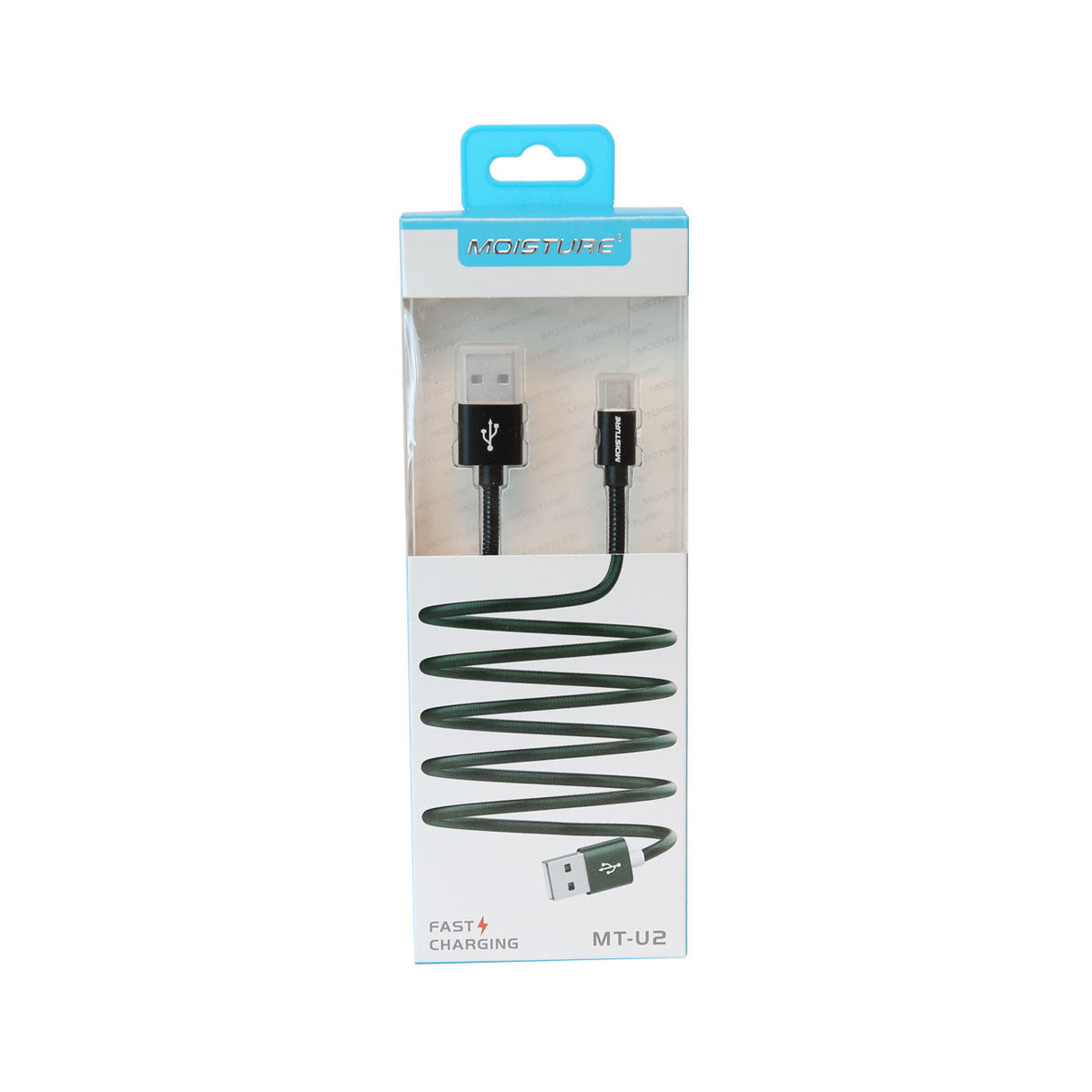 Moisture 2.6A Premium Full Hi-Speed Data Cable In Black - Shockproof & Reliable | CELL DEMAND Official