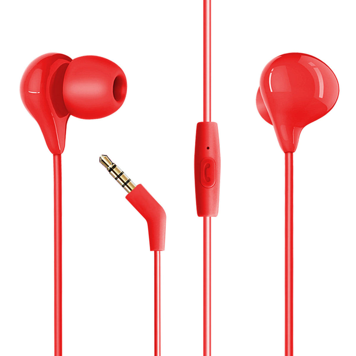Hey Dr H86 In-Ear headphones in Red M2RHD-H96RD - Heavy Duty & Reliable | CELL DEMAND Official
