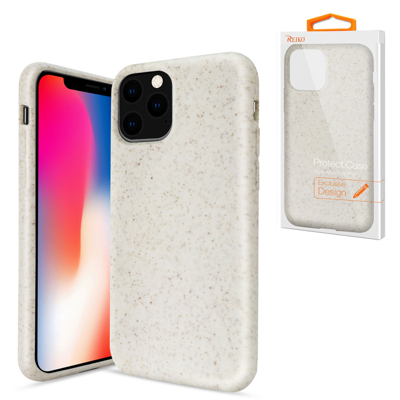 IPHONE 11 PRO Compatible APPLE IPHONE 11 PRO Wheat Bran Material Silicone Phone Case In White - Crystal Clear Protection by CELL DEMAND
