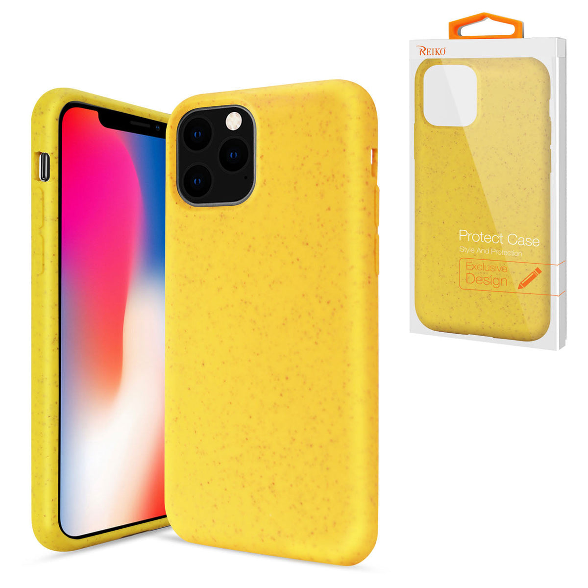 IPHONE 11 PRO Compatible APPLE IPHONE 11 PRO Wheat Bran Material Silicone Phone Case In Yellow - Durable Protection by CELL DEMAND