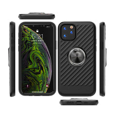 IPHONE 11 PRO Compatible APPLE IPHONE 11 PRO Case with Ring Holder In Black - Premium Protection by CELL DEMAND
