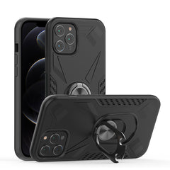 IPHONE 12 PRO Compatible APPLE IPHONE 12 PRO MAX Case with Ring Holder In Black - Heavy Duty Protection by CELL DEMAND