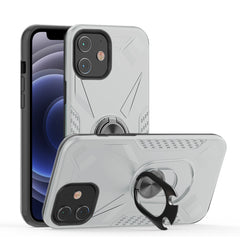 IPHONE 12 MINI Compatible APPLE IPHONE 12 MINI Case with Ring Holder In Silver - Ultra-Slim Protection by CELL DEMAND