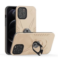 IPHONE 12  Compatible APPLE IPHONE 12 /IPHONE 12 PRO Case with Ring Holder In Gold - Durable Protection by CELL DEMAND
