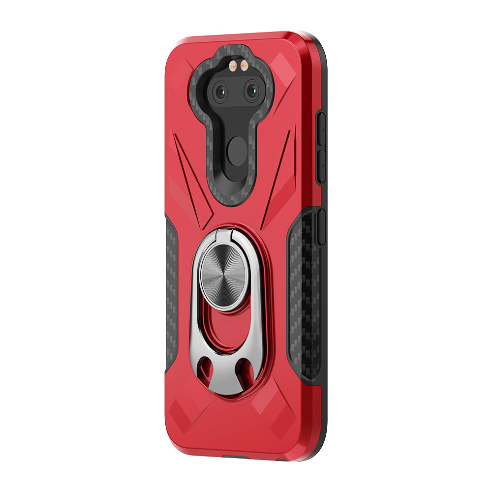 Phone Case with Ring Holder LG ARISTO 5 In Red - Premium & Reliable | CELL DEMAND Official