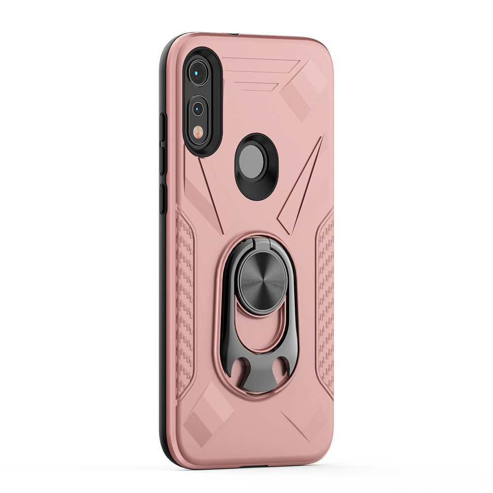 MOTOROLA E7 Case with Ring Holder In Rose Gold - Durable & Reliable | CELL DEMAND Official
