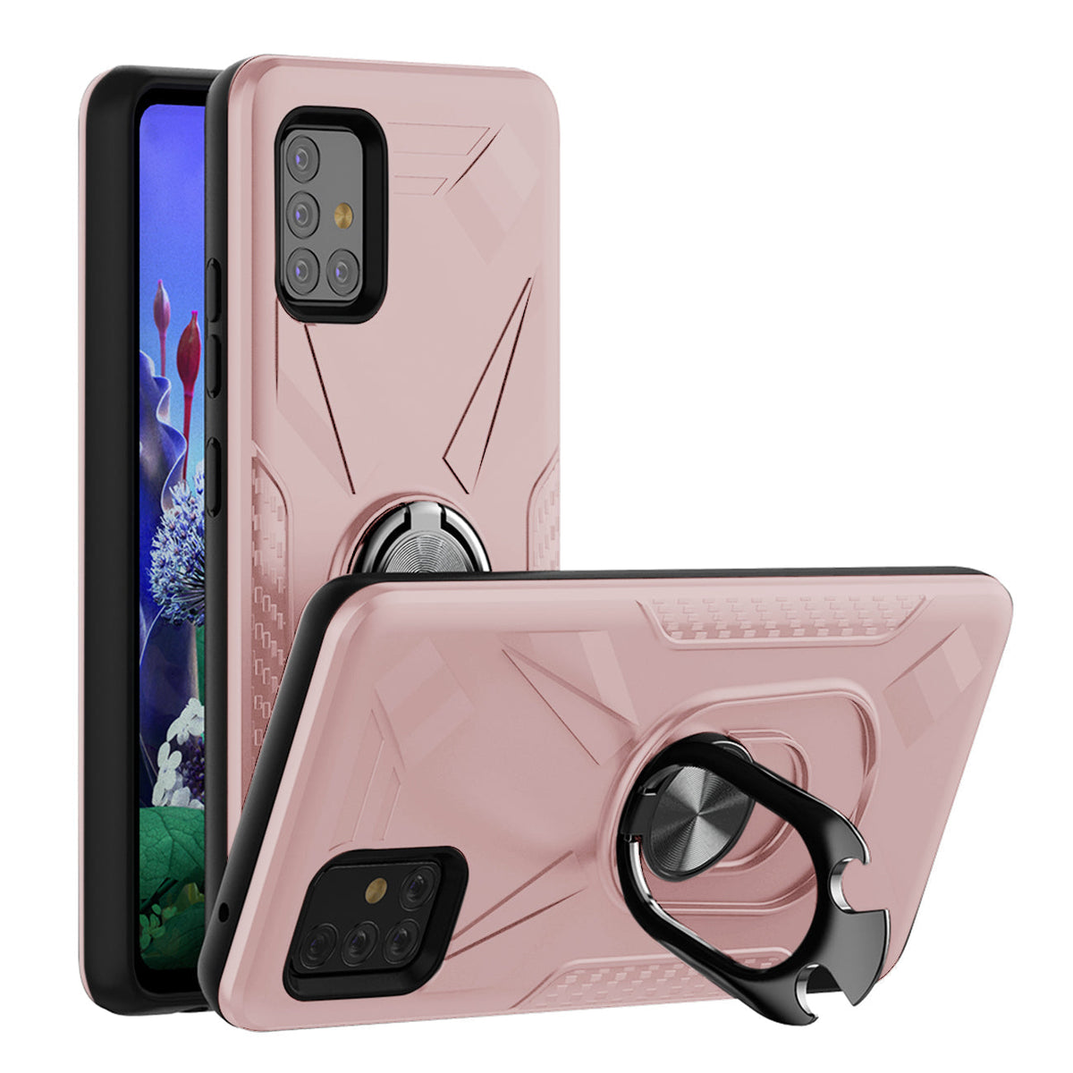 Phone Case with Ring Holder SAMSUNG GALAXY A51 5G In Rose Gold - Ultra-Slim & Reliable | CELL DEMAND Official