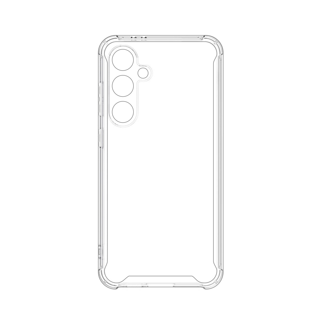 High Quality 2X Clean PC and TPU Bumper Case In Clear For Samsung Galaxy A25 5G - Durable & Reliable | CELL DEMAND Official