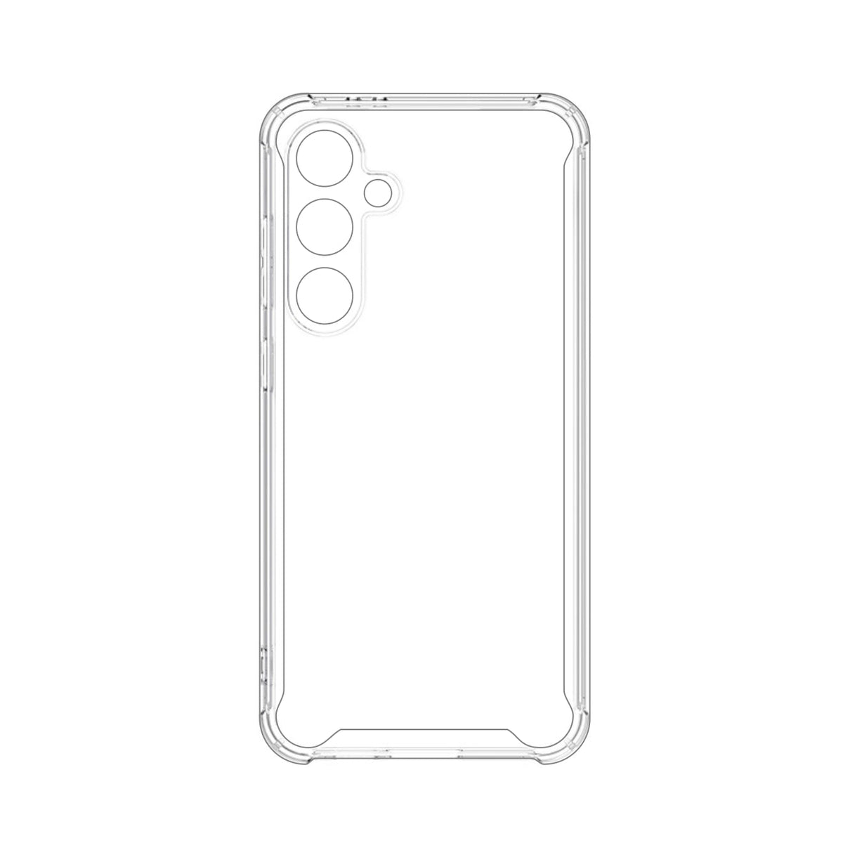 High Quality 2X Clean PC and TPU Bumper Case In Clear For Samsung Galaxy A25 5G - Durable & Reliable | CELL DEMAND Official