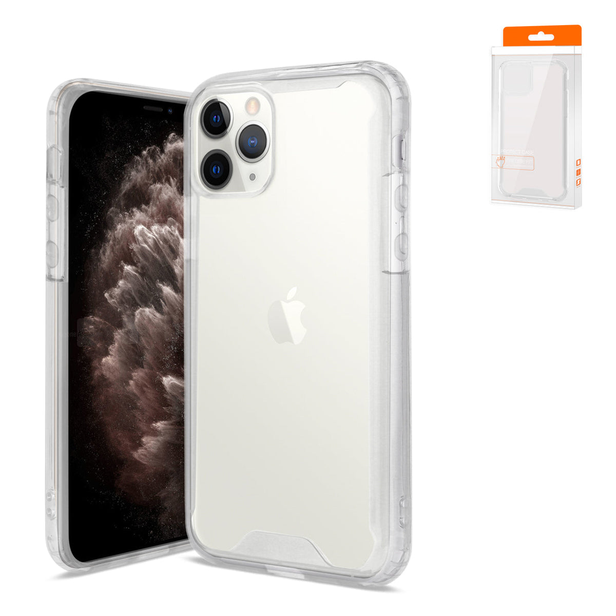 IPHONE 11 PRO Compatible APPLE IPHONE 11 PRO High Quality TPU Case In Clear - Heavy Duty Protection by CELL DEMAND