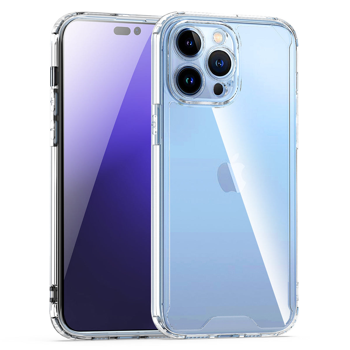 iPhone 15 Pro Compatible High Quality 2X Clean PC and TPU Bumper Case In Clear For Apple iPhone 15 Pro - Premium Protection by CELL DEMAND