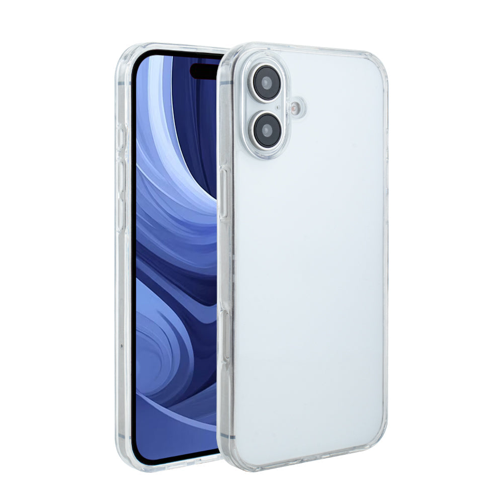 iPhone 16 PLUS Compatible High Quality 2X Clean PC and TPU Bumper Case In Clear For Apple iPhone 16 PLUS - Ultra-Slim Protection by CELL DEMAND