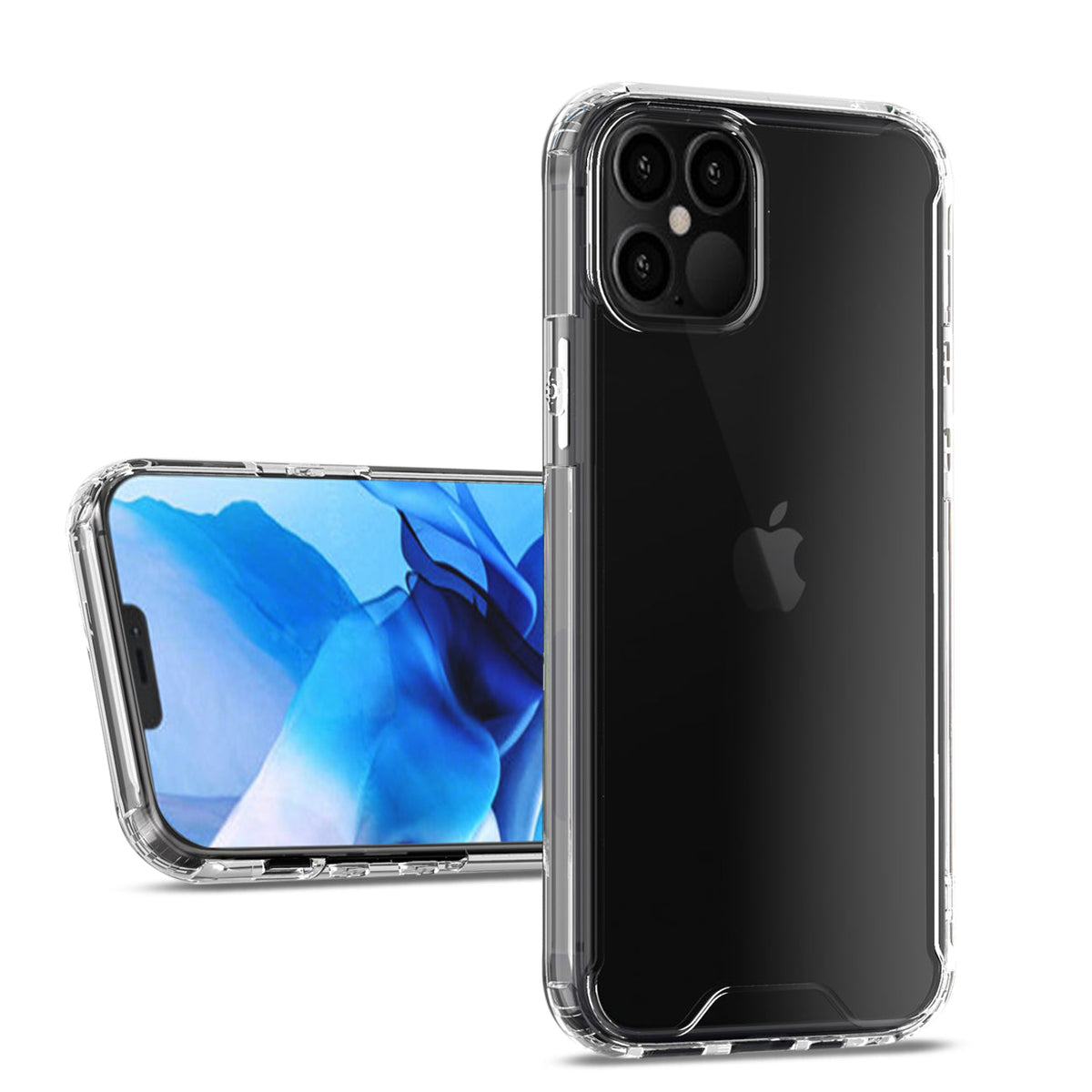 IPHONE 12 PRO Compatible For IPHONE 12 PRO MAX Bumper Case In Clear - Shockproof Protection by CELL DEMAND