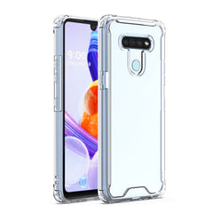 LG K51 High quality TPU Bumper and Clarity PC Case In Clear - Ultra-Slim & Reliable | CELL DEMAND Official