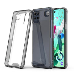 High Quality 2X Clean PC and TPU Bumper Case In Black  For LG-K92 5G - Premium & Reliable | CELL DEMAND Official