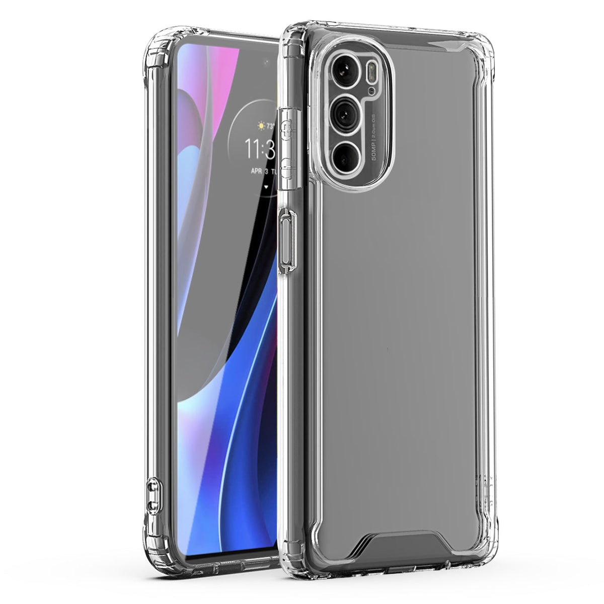 High Quality 2X Clean PC and TPU Bumper Case In Clear For Motorola Edge Plus 2022 - Premium & Reliable | CELL DEMAND Official