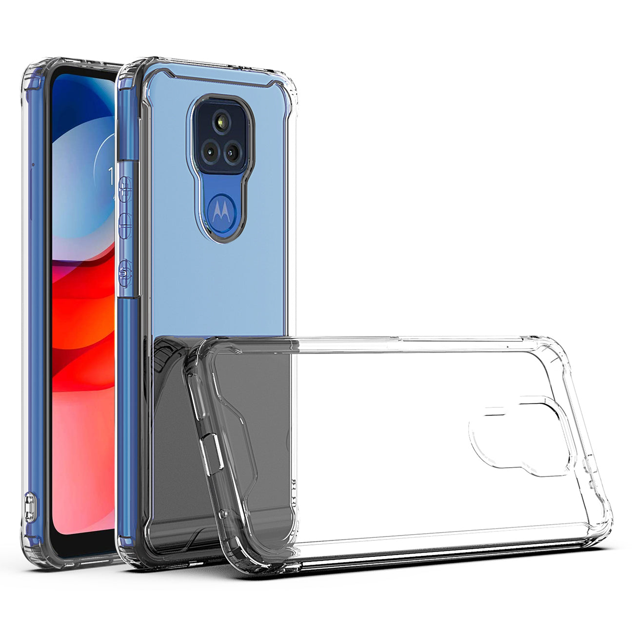 High Quality 2X Clean PC and TPU Bumper Case In Clear For Moto G Play 2021 - Durable & Reliable | CELL DEMAND Official