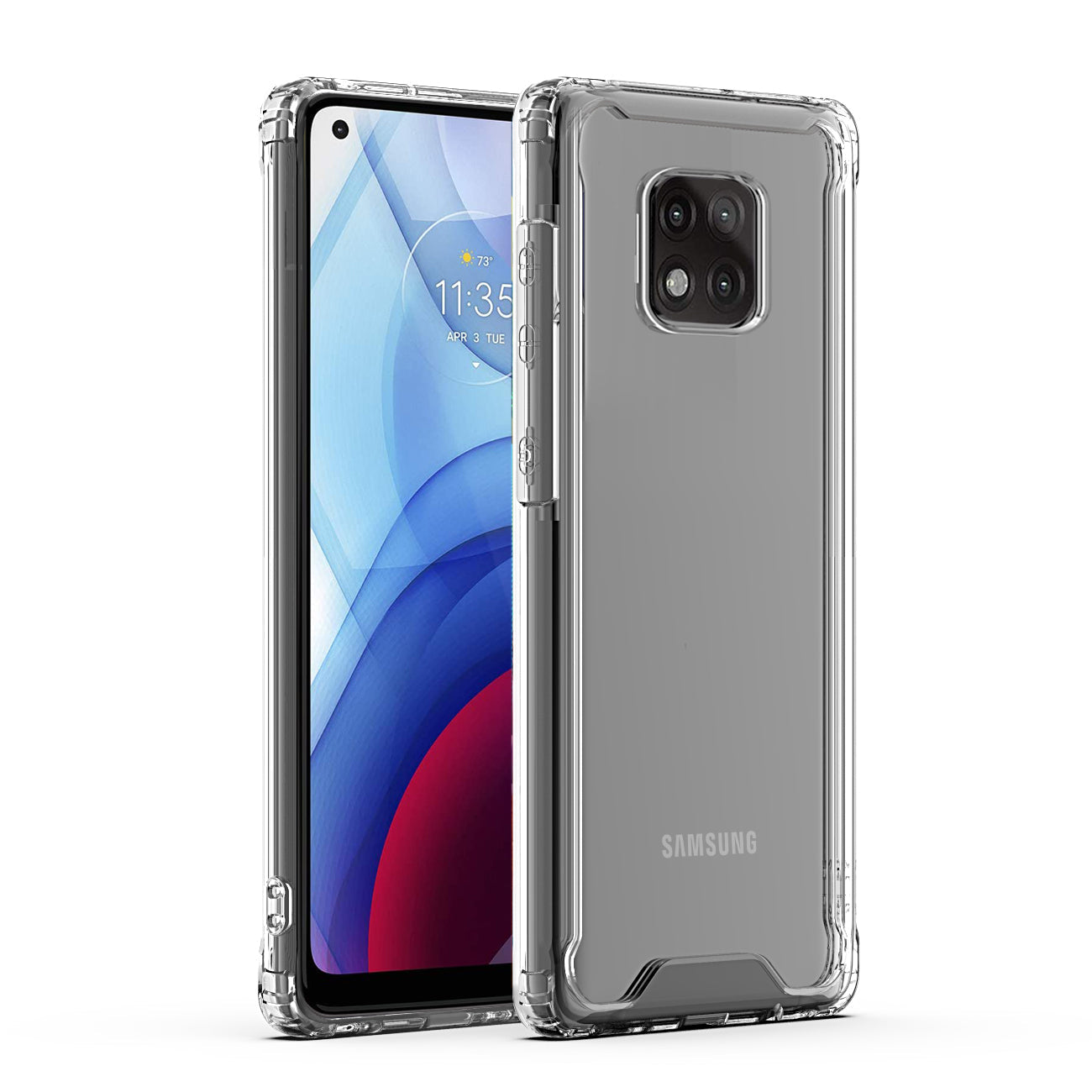 High Quality 2X Clean PC and TPU Bumper Case In Clear For Moto G Power 2021 - Ultra-Slim & Reliable | CELL DEMAND Official