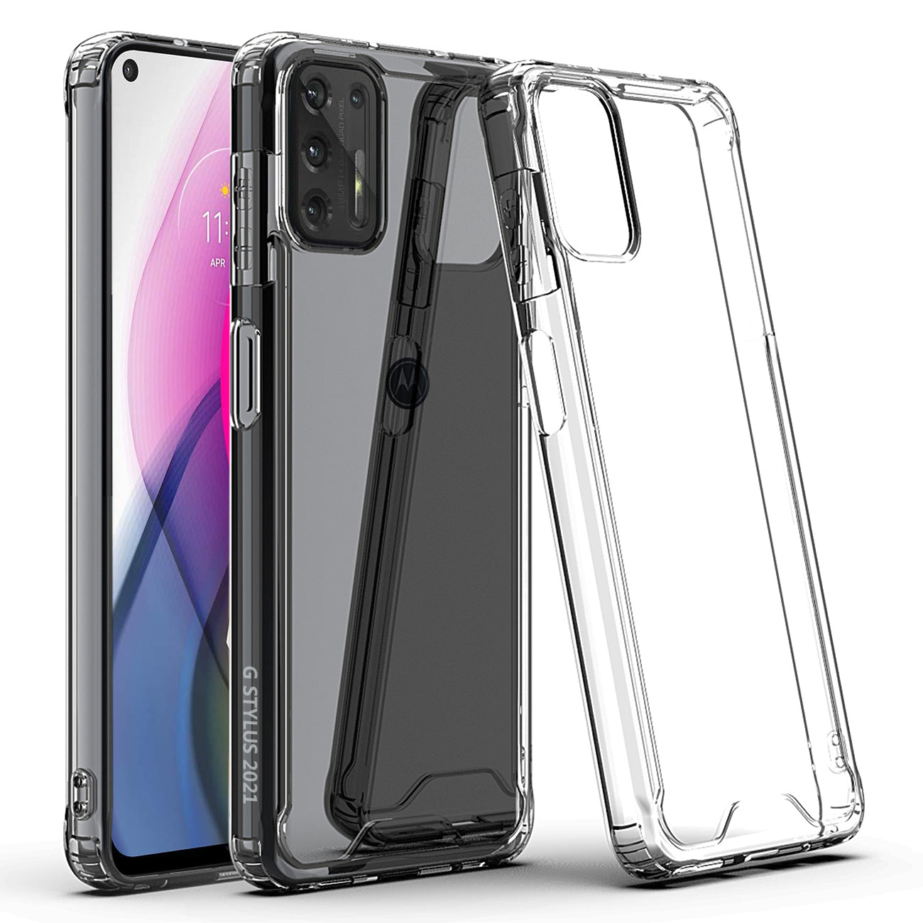 High Quality 2X Clean PC and TPU Bumper Case In Clear For  Moto G Stylus 2021 - Ultra-Slim & Reliable | CELL DEMAND Official