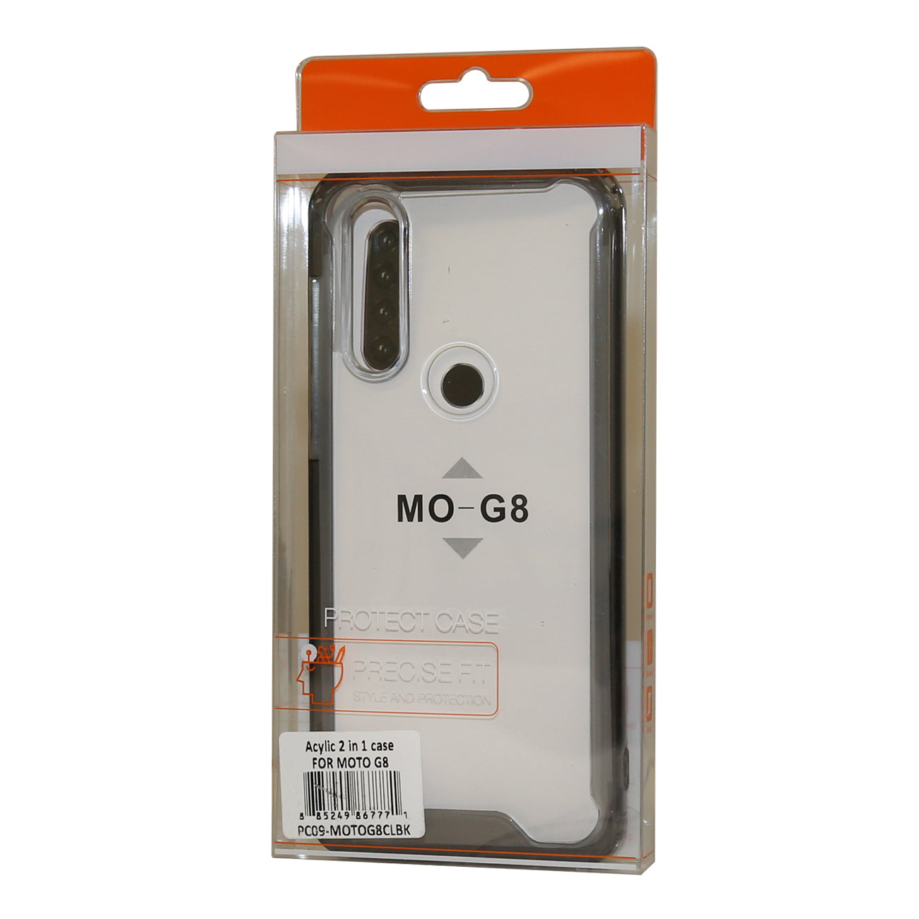 MOTOROLA G8 High quality Tpu Bumper and Clarity PC Case In Clear - Shockproof & Reliable | CELL DEMAND Official