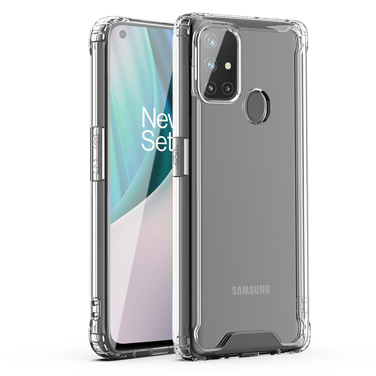 High Quality 2X Clean PC and TPU Bumper Case In Clear For ONEPLUS NORD N10 5G - Premium & Reliable | CELL DEMAND Official