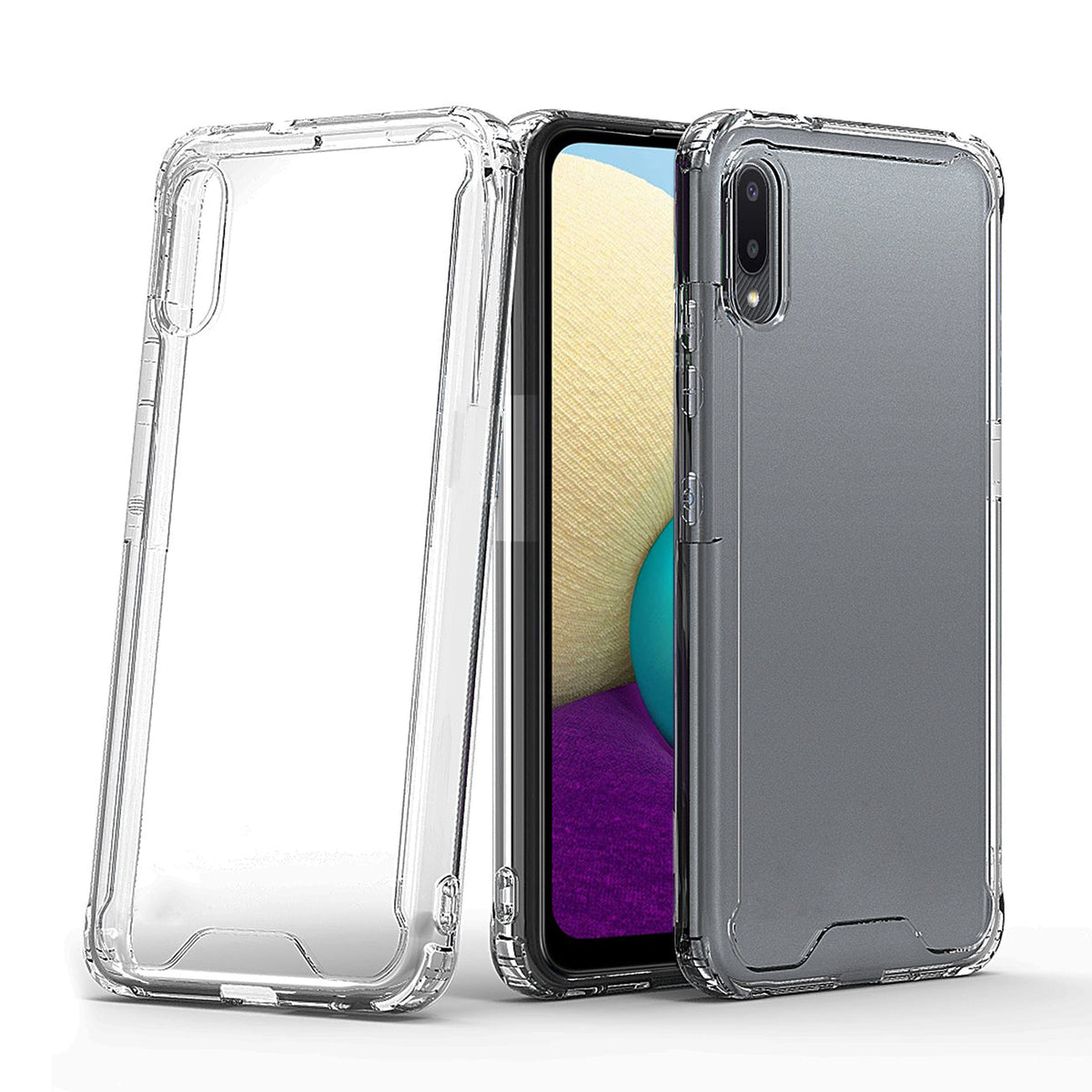 High Quality 2X Clean PC and TPU Bumper Case In Clear For  Samsung Galaxy A20 /M02 - Premium & Reliable | CELL DEMAND Official