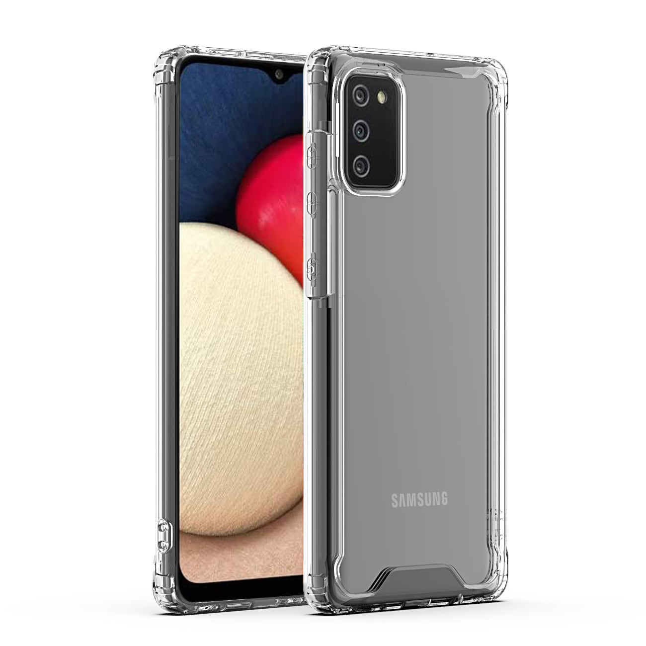 High Quality 2X Clean PC and TPU Bumper Case In Clear For  Samsung Galaxy A02S - Durable & Reliable | CELL DEMAND Official