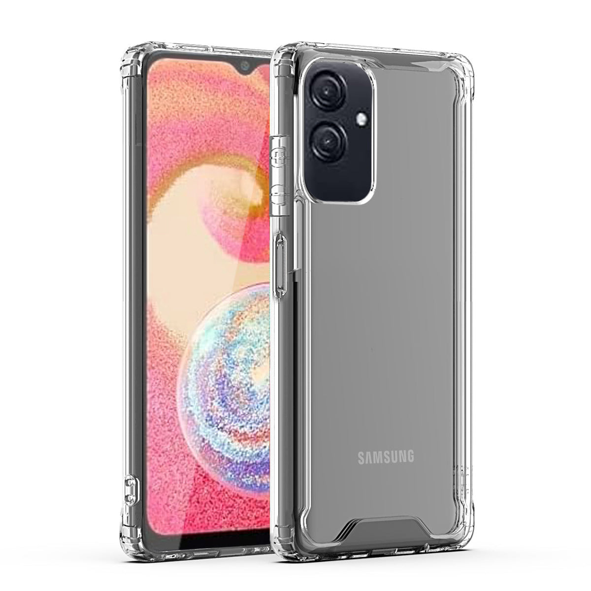High Quality 2X Clean PC and TPU Bumper Case In Clear For Samsung Galaxy A04/A04E - Shockproof & Reliable | CELL DEMAND Official