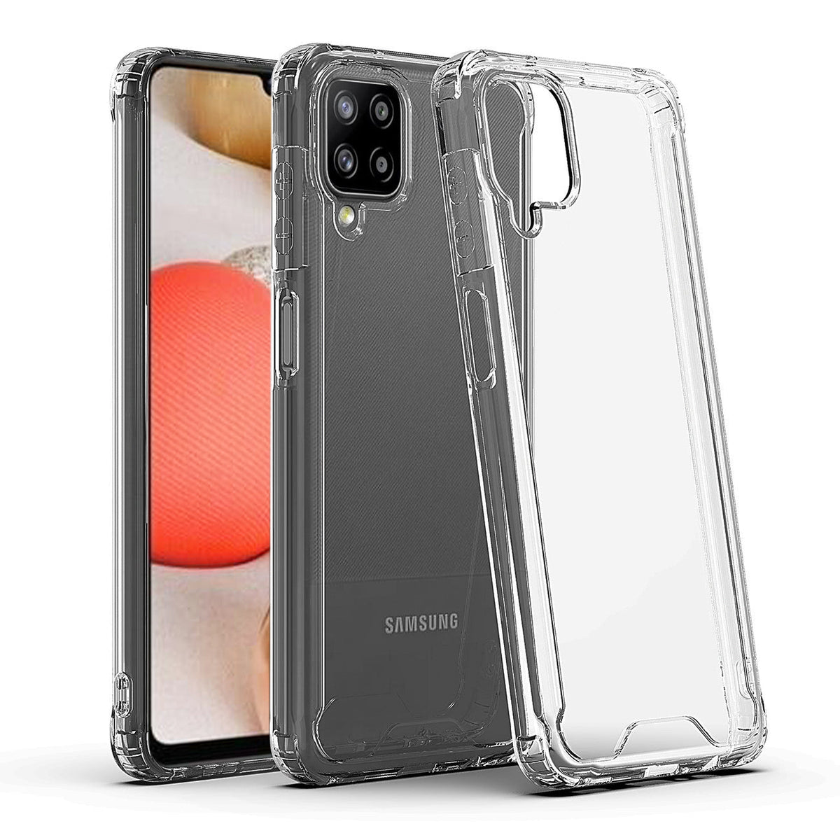 High Quality 2X Clean PC and TPU Bumper Case In Clear For  Samsung Galaxy A42 5G - Ultra-Slim & Reliable | CELL DEMAND Official