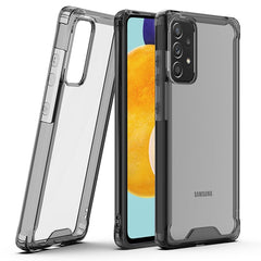 High Quality 2X Clean PC and TPU Bumper Case In Black For  Samsung Galaxy A52 5G - Crystal Clear & Reliable | CELL DEMAND Official
