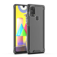 High Quality 2X Clean PC and TPU Bumper Case In Black For  Samsung Galaxy M31 - Durable & Reliable | CELL DEMAND Official