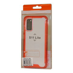 Samsung S20 High quality Tpu Bumper and Clarity PC Case In Red - Heavy Duty & Reliable | CELL DEMAND Official
