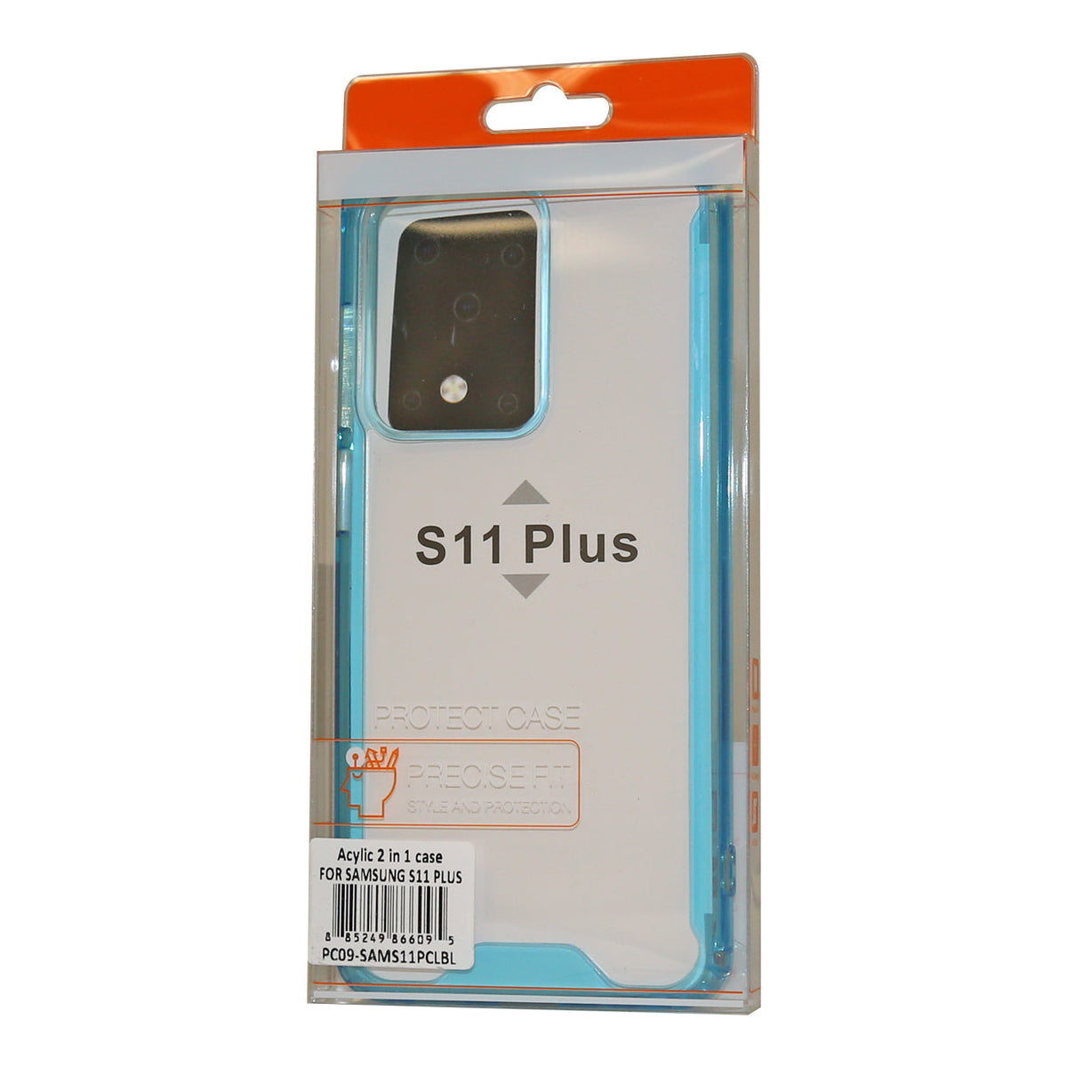 Samsung S20 ULTRA High quality Tpu Bumper and Clarity PC Case In Blue - Crystal Clear & Reliable | CELL DEMAND Official